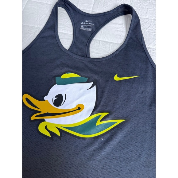 Nike Tops - Nike Dri Fit Oregon Ducks Athletic Tank Top Size S Racerback‎ Gray